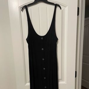 BP. Black Tank Top Midi Button Down Dress Size 2X